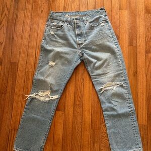 Levi's Light Blue Straight Leg Jeans